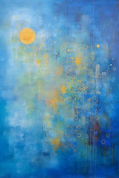 Abstract, starry night blues - 2 van Joriali Abstract