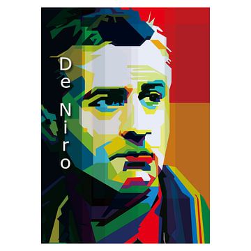 Robert De Niro Pop Art WPAP van Artkreator