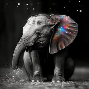 Baby-Elefant von Preet Lambon