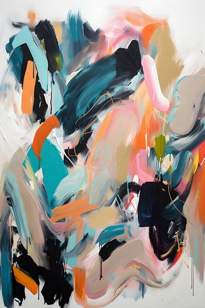 Abstraktes Bild in Pastell von NJ Midnight Studio