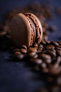 Macaron au café noir