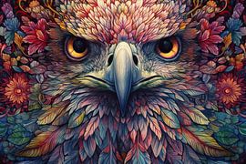 Painting ADELAAR - Modern Colourful Eyecatcher by ARTEO Paintings