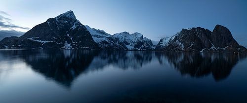 Blue hour, Nusfjord Lofoten Norway near Hamnøy