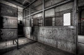 Lockers in old mining building