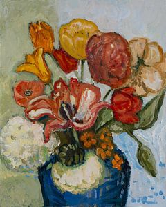 Impressionistisches Blumenstillleben