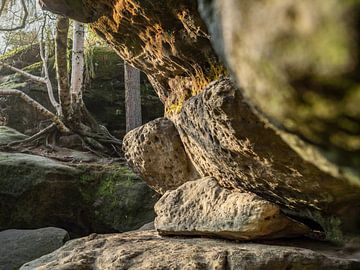 Labyrint, Saksisch Zwitserland - rotswand aan de oostkant van Pixelwerk