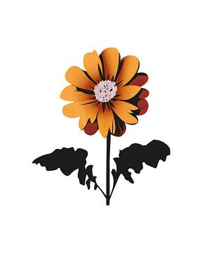 Abstrakte Gerbera von Tanja Udelhofen