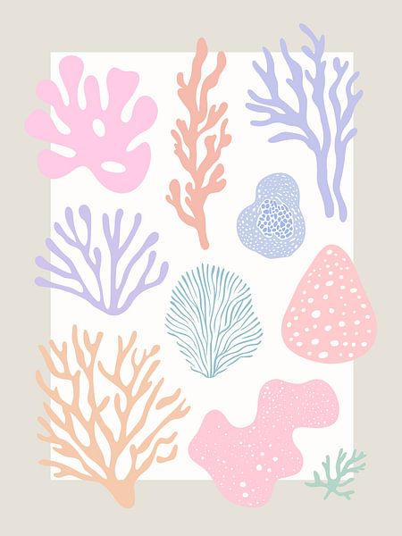 Pastel Corals by Treechild