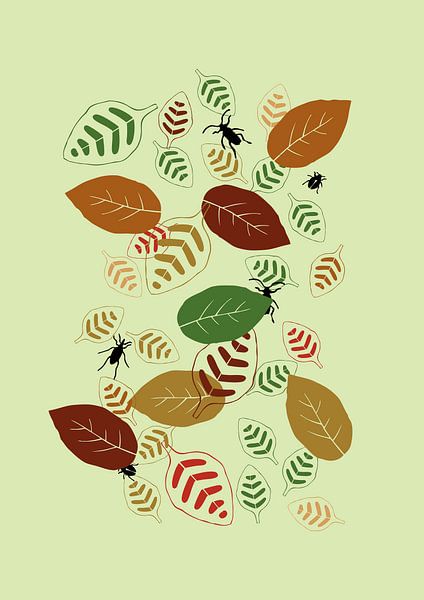 Greeny leaves van Create by Marjo