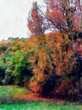 Impressies van de herfst in Toscane van Dorothy Berry-Lound