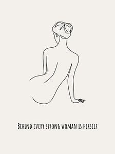 Derrière chaque femme forte se cache elle-même sur ArtDesign by KBK