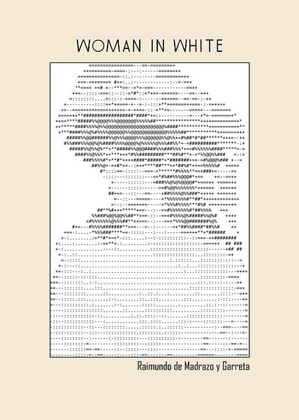 Frau in Weiß (Ascii-Kunst) von DOA Project
