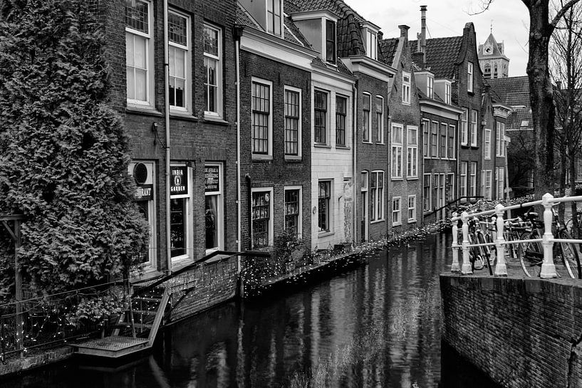 Mansions sur le Voldersgracht à Delft , Pays-Bas par Christa Thieme-Krus