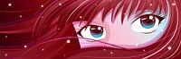 Rode anime ogen