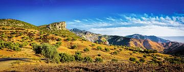 The Rif Mountains in Morocco, panorama by Rietje Bulthuis