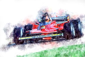 Gilles Villeneuve, Ferrari No.12 von Theodor Decker