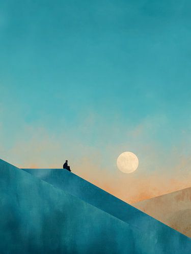 A moment of tranquillity at sunset