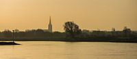 Silhouette Doesburg over the IJssel during sunrise by Patrick Verhoef thumbnail