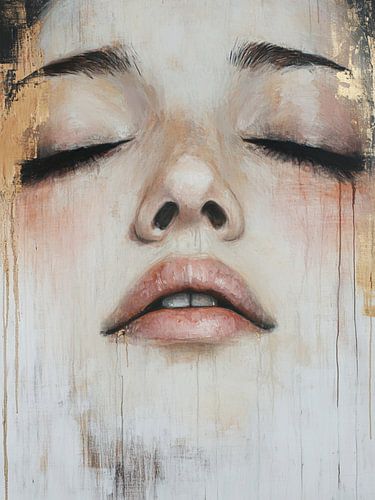 Modernes abstraktes Porträt