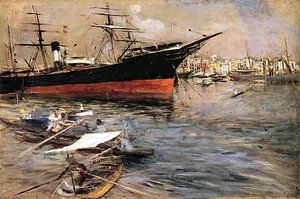 Giovanni Boldini - Schiffe im Markusbecken