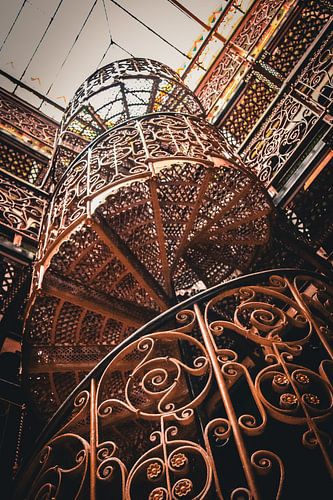 Cast iron old Library stairs