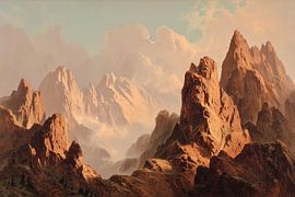 Felslandschaft im Morgenlicht – eine klassische Landschaft an der Wand