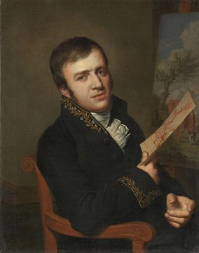 Jan (Baptist) Kobell II (1778-1814). Schilder, in het uniform van een lid van het Koninklijk Institu