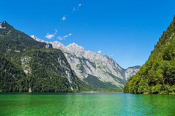 Uitzicht op de Königssee in Berchtesgadener Land