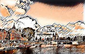 Amsterdam Central Station | 4K Landscape Artwork by Lux Leonum