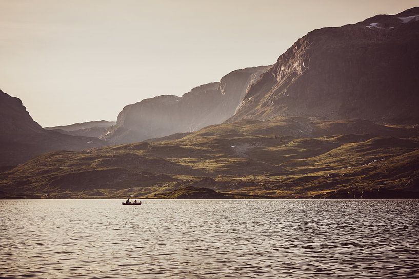 Kanufahren in Stavatn, Telemark Norwegen von Wouter Loeve