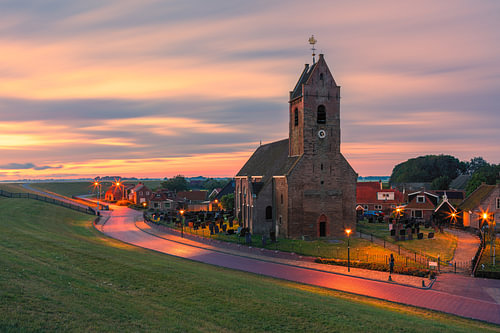 Zonsopkomst in Wierum, Friesland van Henk Meijer Fotografie