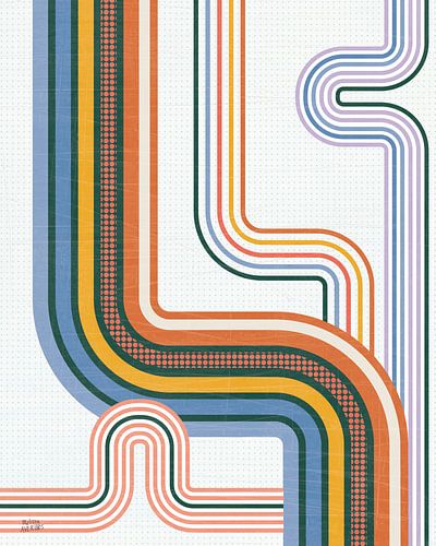 Retro Subway II Bright, Melissa Averinos by Wild Apple