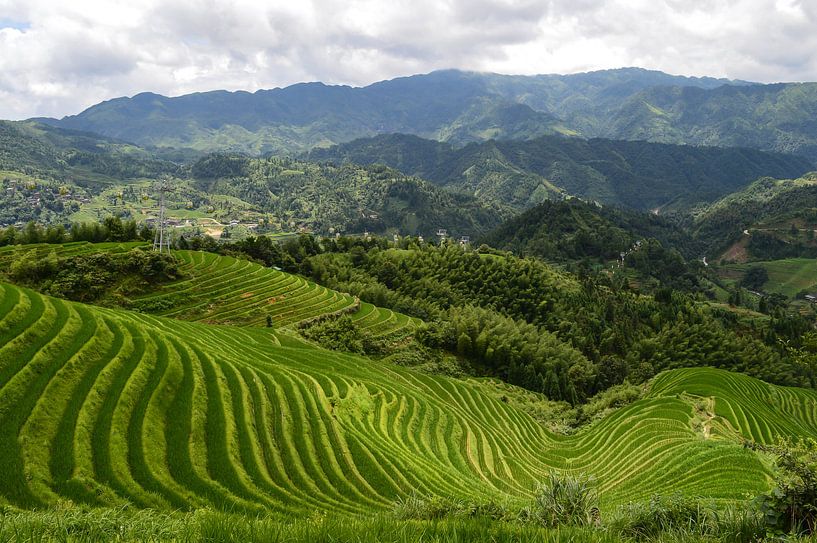 Magischer Blick auf die Reisterrassen von Longsheng von Zoe Vondenhoff