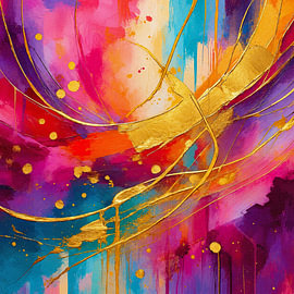 Abstrakte Leidenschaft von Moonheart Artworks