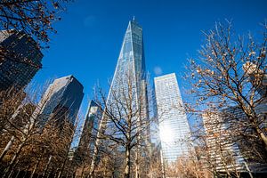 ein Welthandelszentrum in New York im Winter