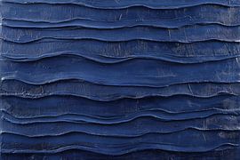 Wellenmuster auf blauer Textur von Poster Art Shop