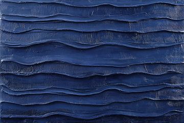 Golfpatroon op blauwe textuur van Poster Art Shop