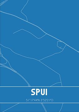 Blueprint | Carte | Spui (Zeeland) sur Rezona
