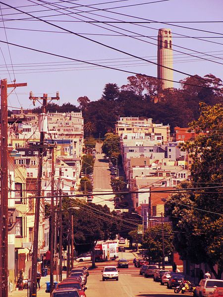 San Francisco met de Coit Tower van Mr and Mrs Quirynen