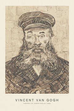 Portret van Joseph Roulin (speciale editie) - Vincent van Gogh van Nook Vintage Prints