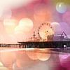 Jetée rose étincelante de Santa Monica sur Christine aka stine1