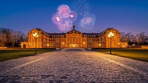 Feuerwerk über dem Schloss Münster