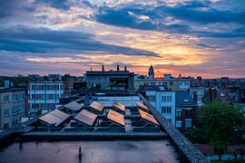 Brussels in the golden morning light by Werner Lerooy