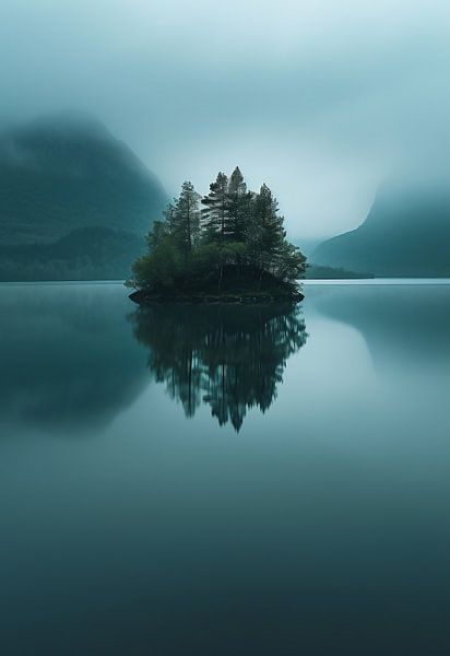 Herbstzauber am Bergsee von fernlichtsicht