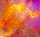 Oranje, Blauwe kleur rush van Werner Hilpert thumbnail