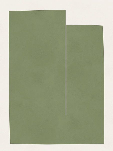 Geometrie in groene kleur 5 van Vitor Costa