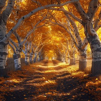 Chemin de l'automne doré