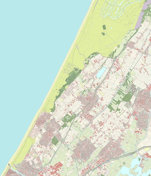 Karte von Noordwijk von Rebel Ontwerp