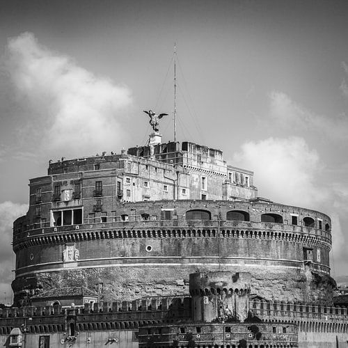 Italië in vierkant zwart wit, Rome