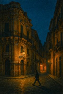 Promenade nocturne à Palerme - Le poids de la lumière et de la pierre